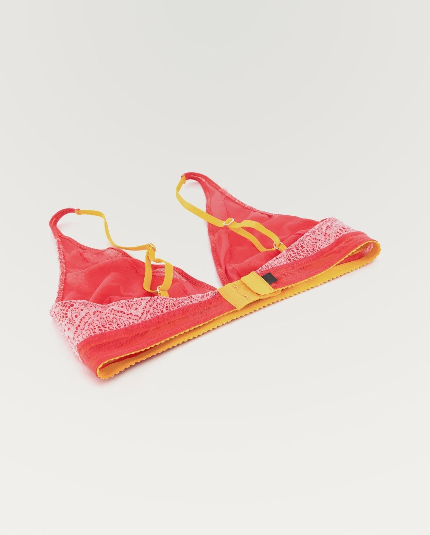 Lace Plunge Bralette Coral