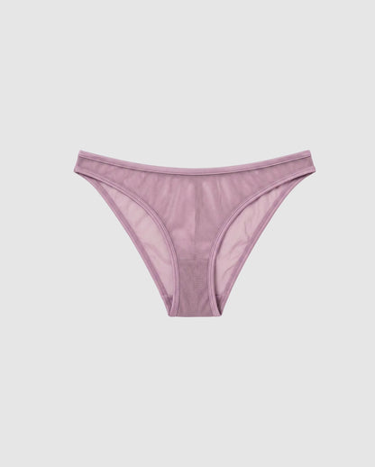 Mesh Bikini Briefs Mauve