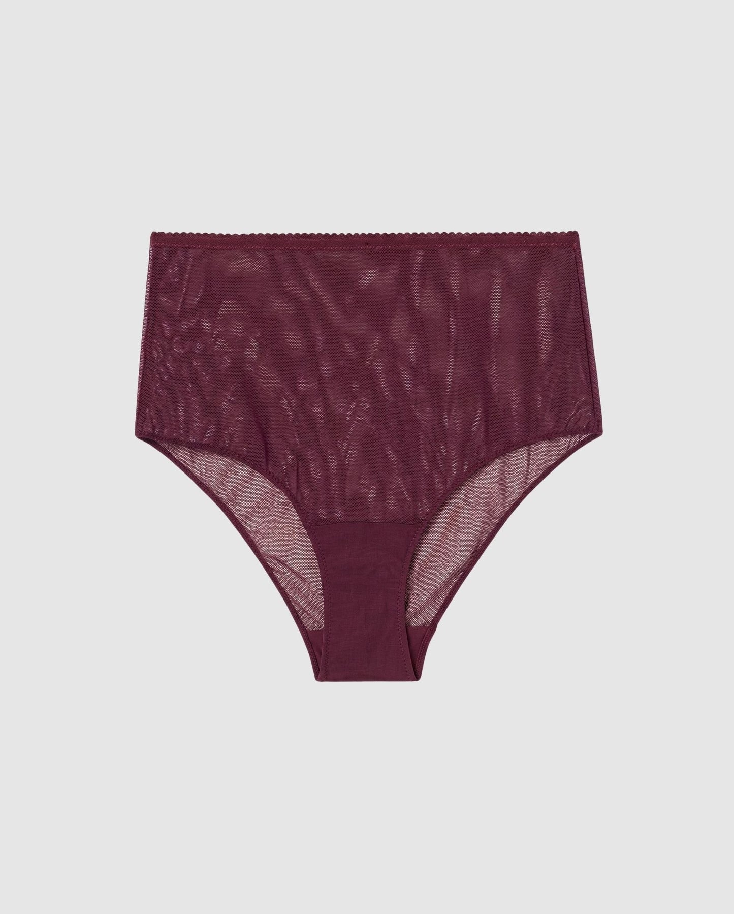 Mesh Highwaist Briefs Cherry