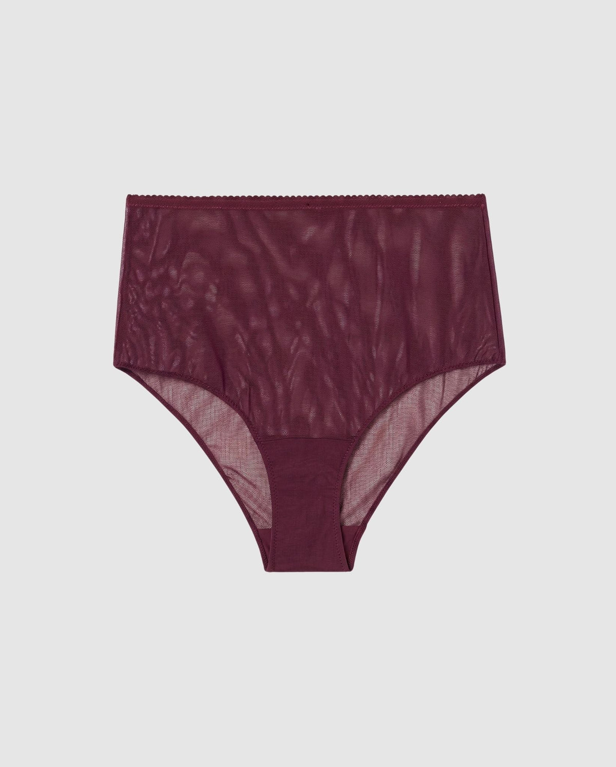Mesh Highwaist Briefs Cherry