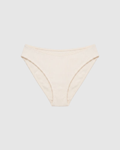 Cotton Midi Briefs Cream