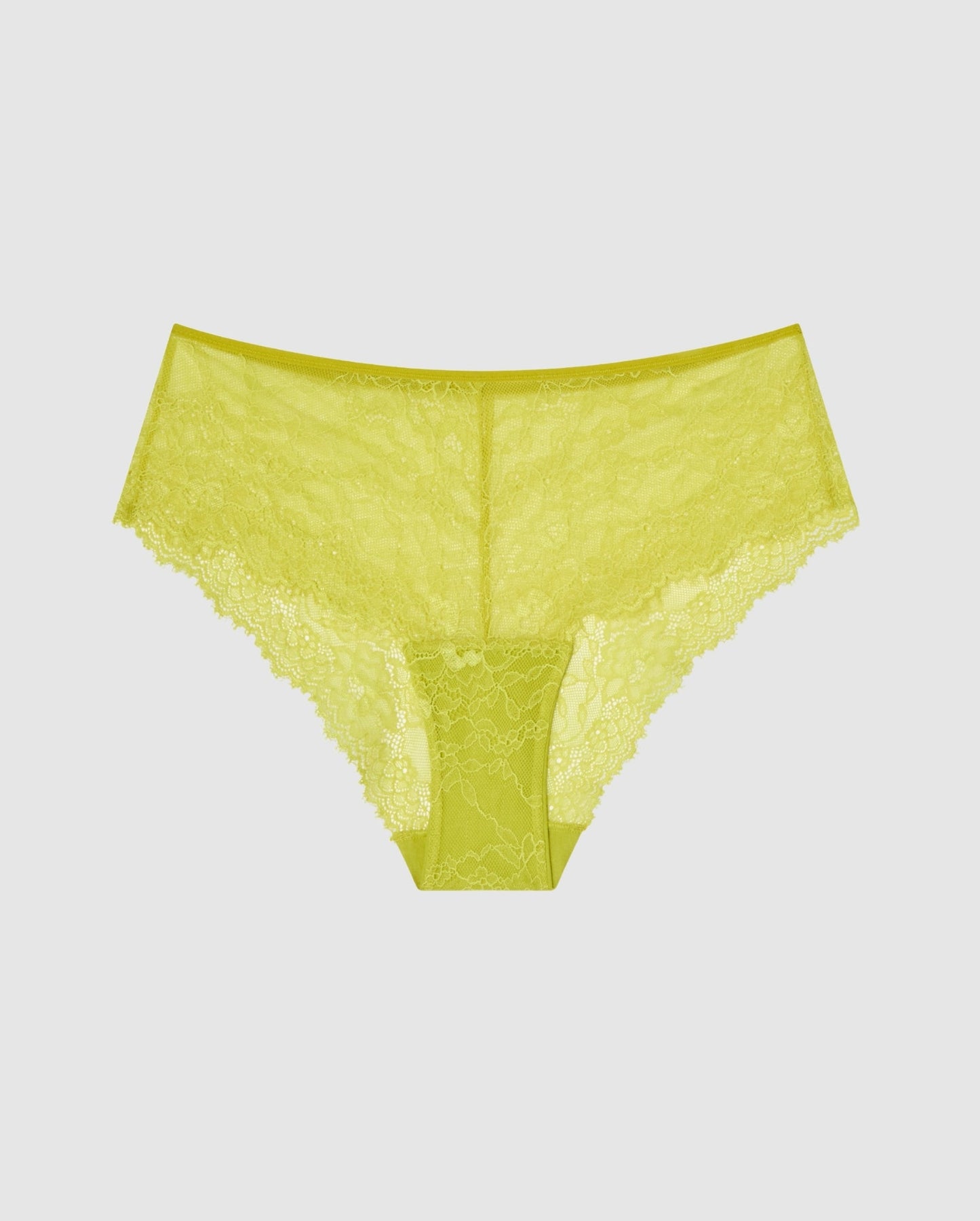 An lace hipster in citrus yellow.