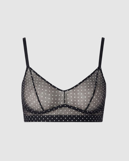 Mesh Balconette Black/White