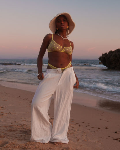 Mesh V-Balconette Light Yellow