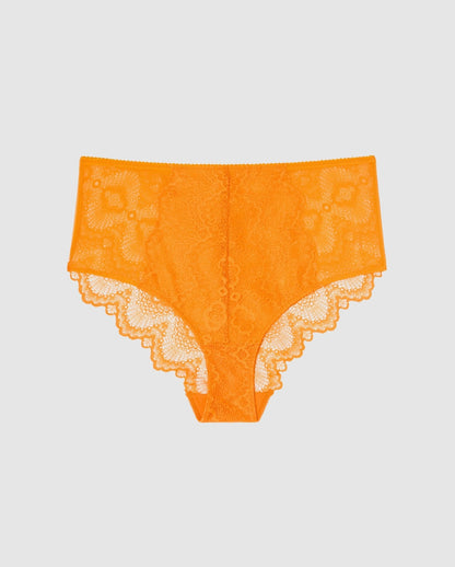 Lace Highwaist Briefs Apricot