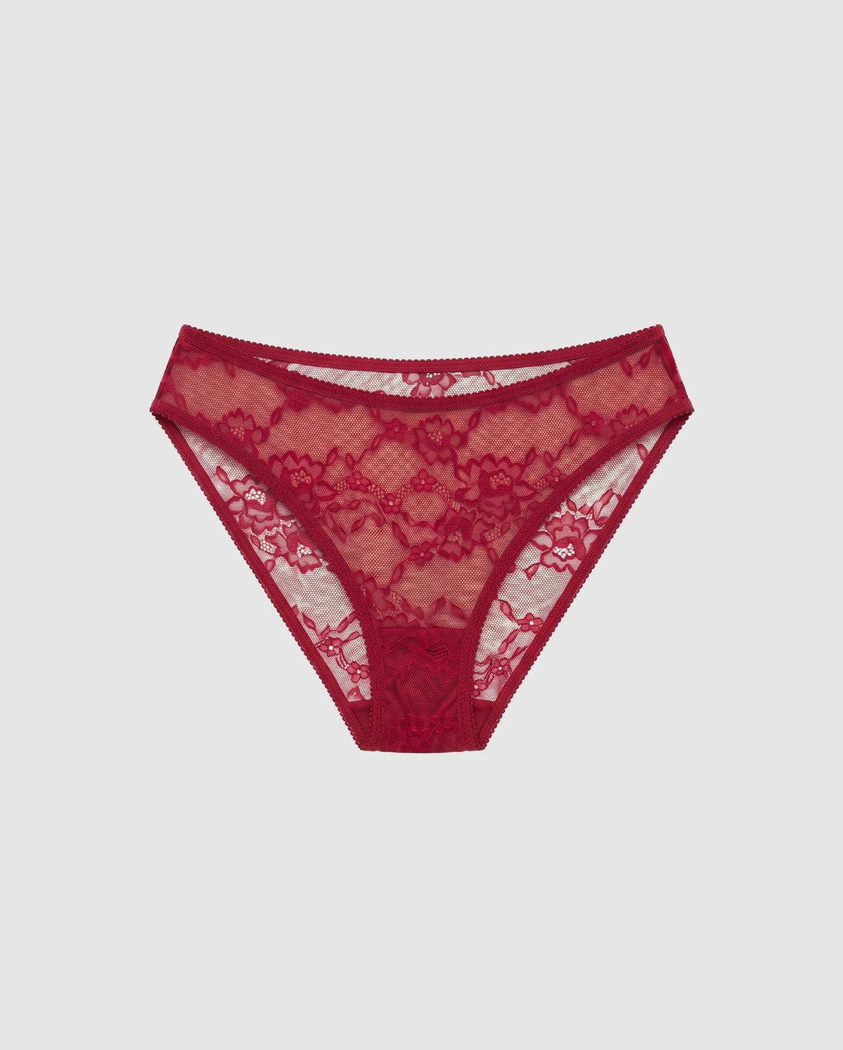Lace Midi Briefs Rumba Red