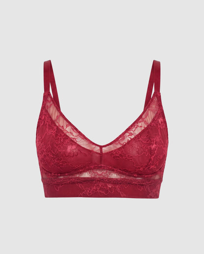 Lace Support+ Bra Rumba Red