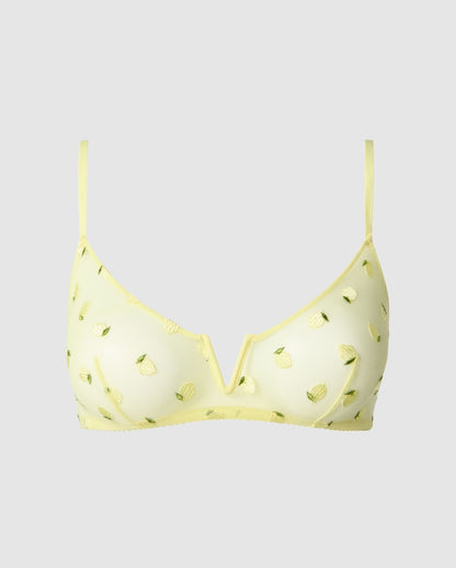 Mesh V-Balconette Light Yellow