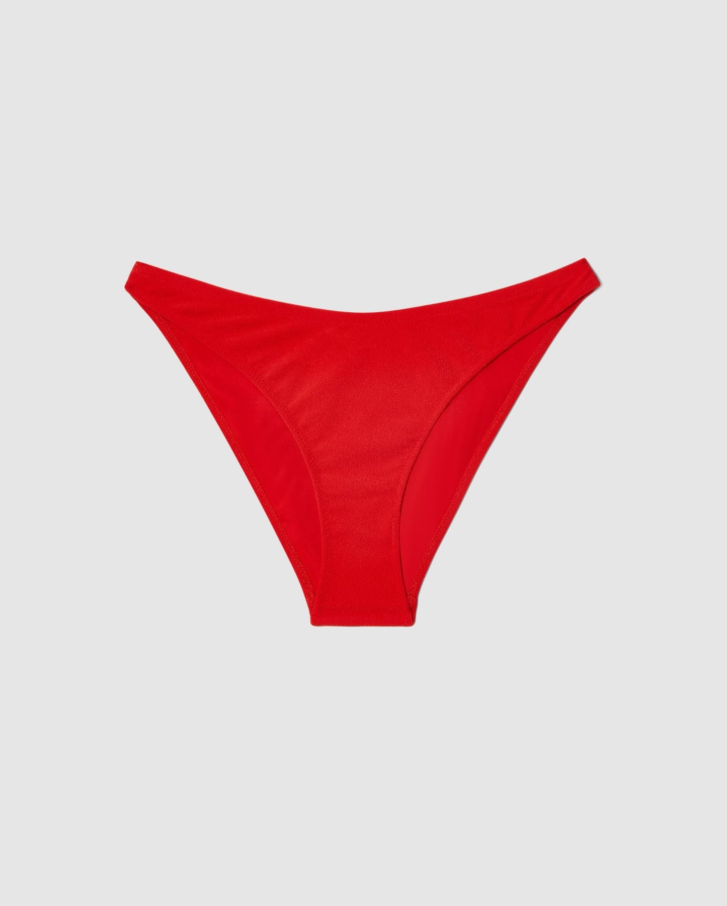 An bikini bottom in papaya red.