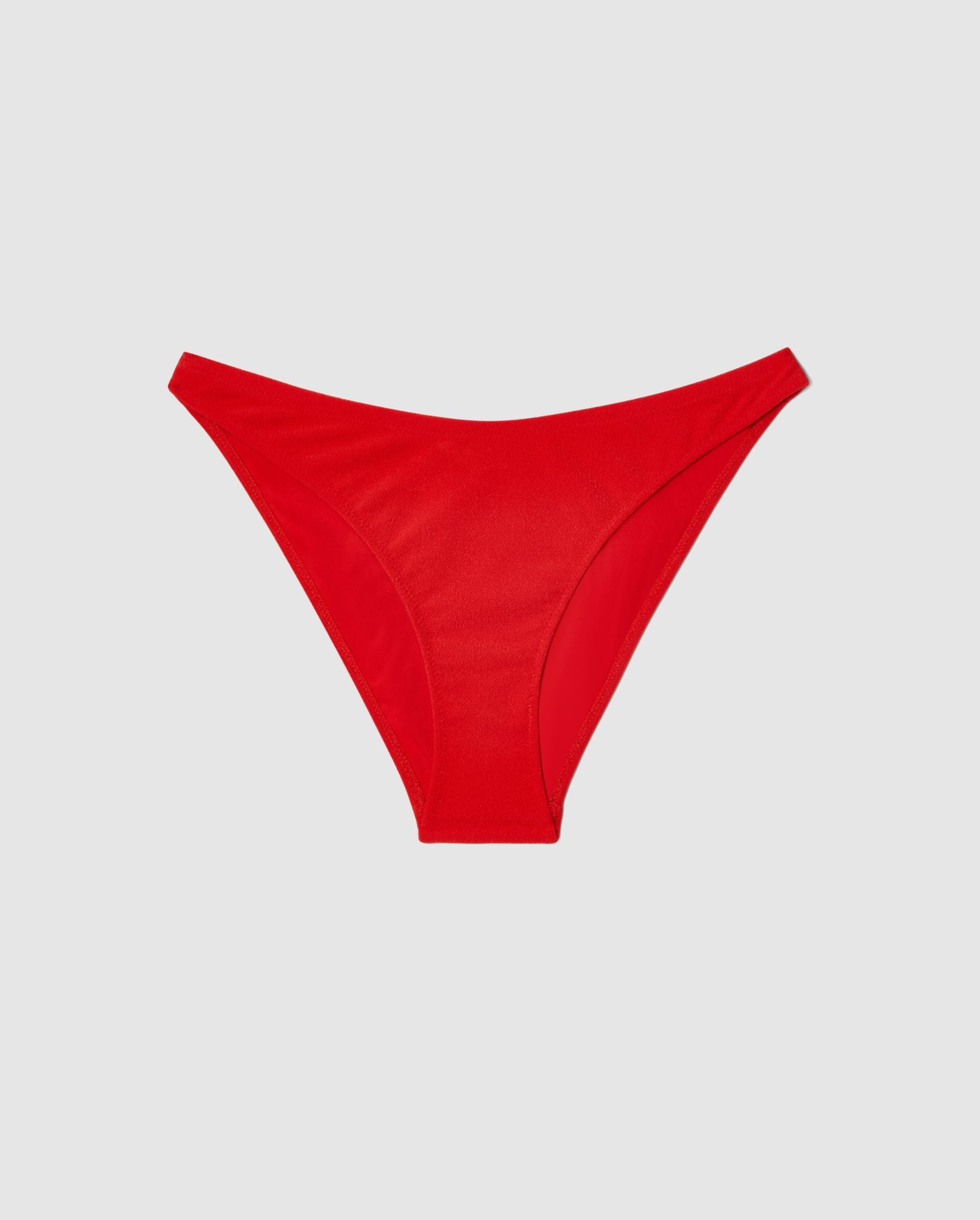 An bikini bottom in papaya red.
