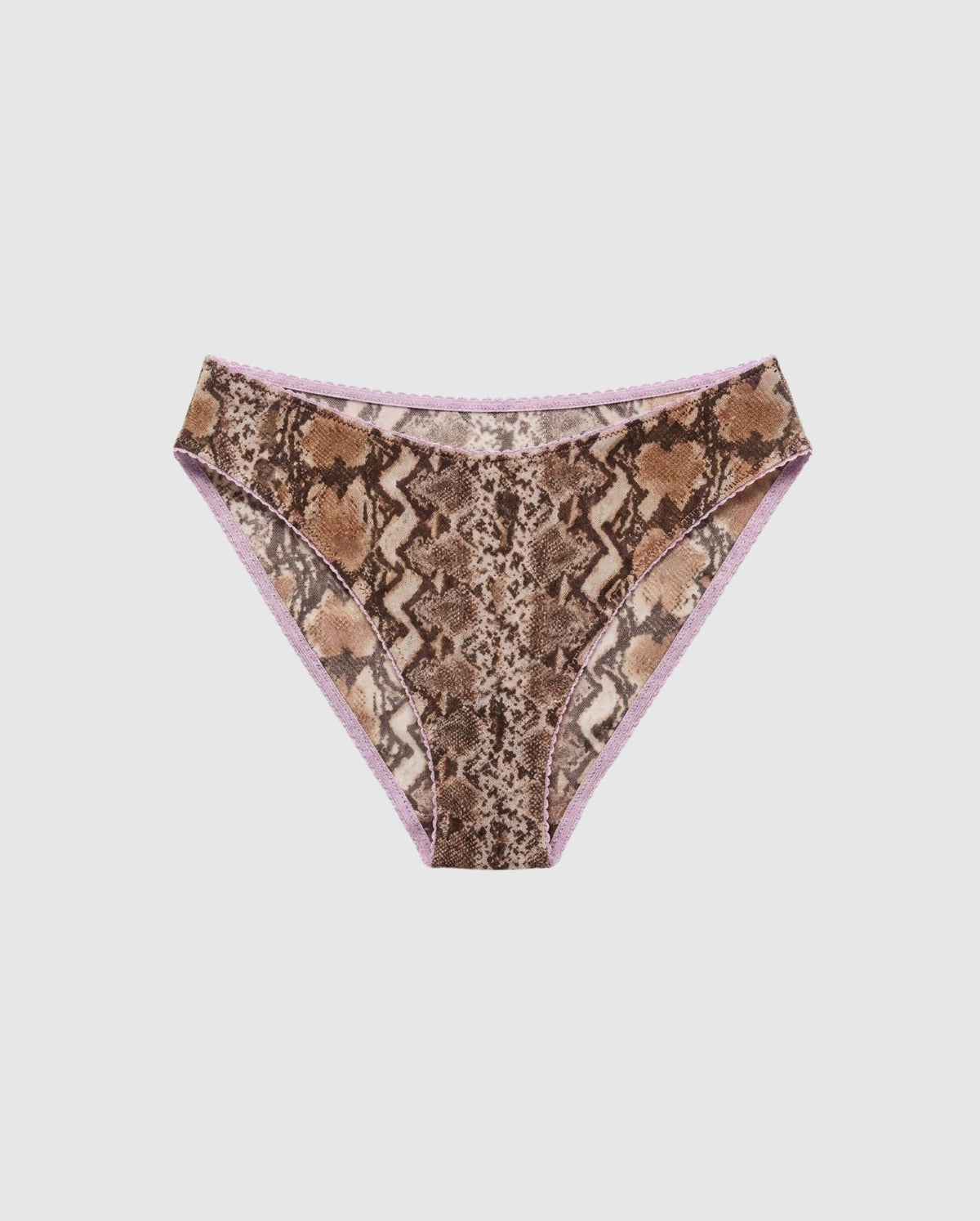 Mesh Dipped Midi Briefs Snake