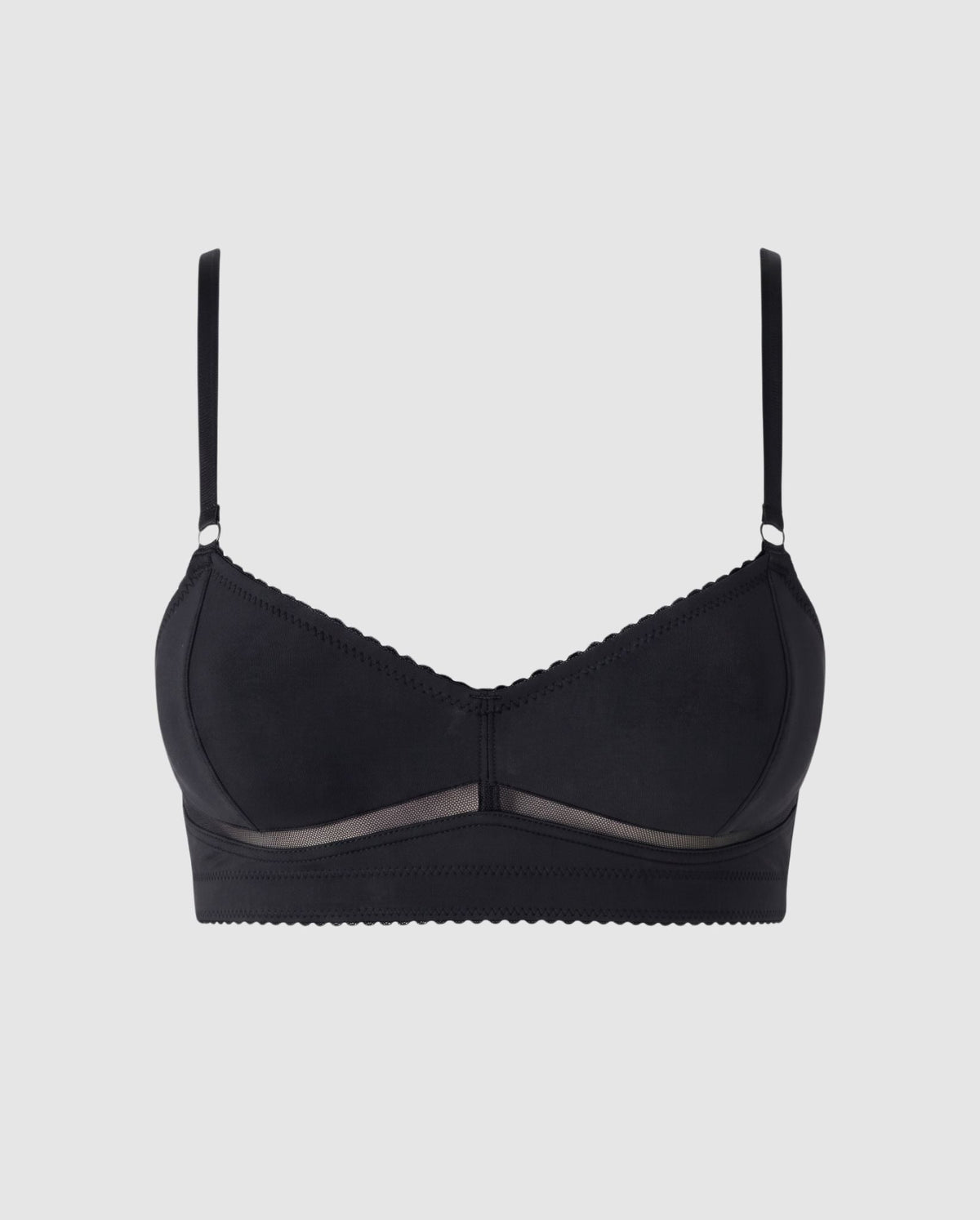 Opaque Mesh Balconette+ Black