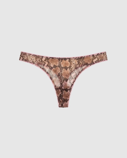 Mesh Dipped Thong Snake