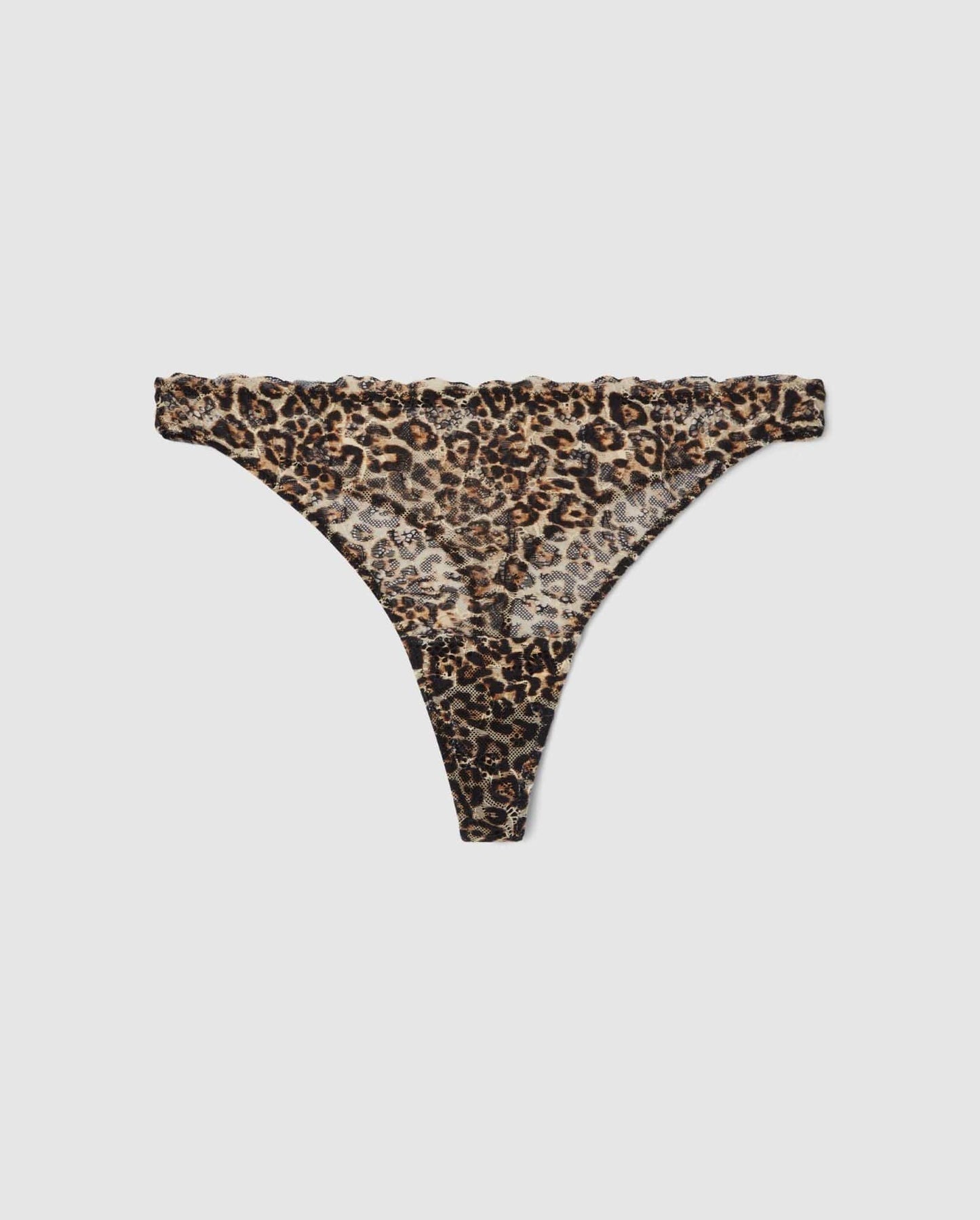 An Lace mid rise high cut design in a leopard color. 