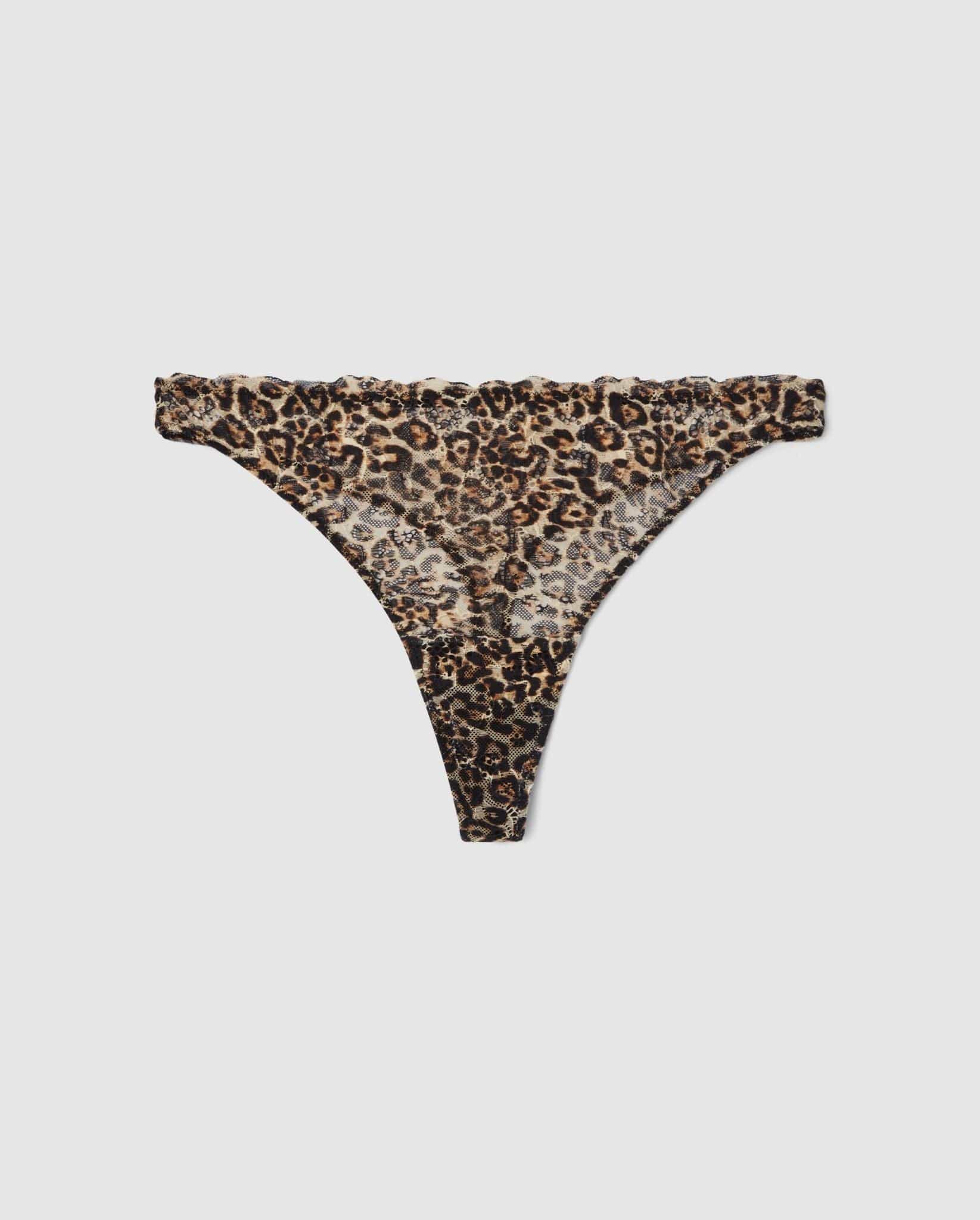 An Lace mid rise high cut design in a leopard color. 