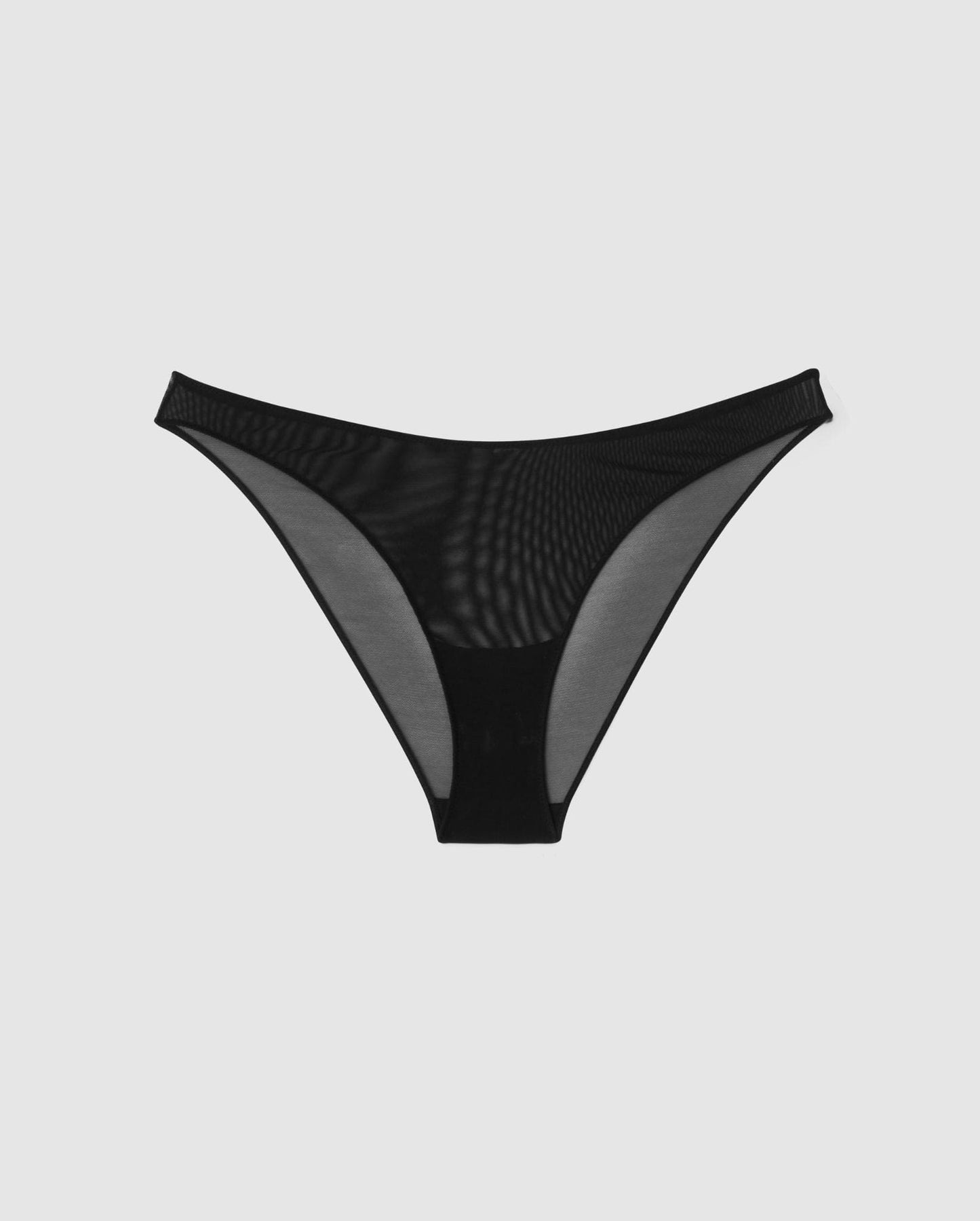 An Mesh Bikini brief in a black design. 